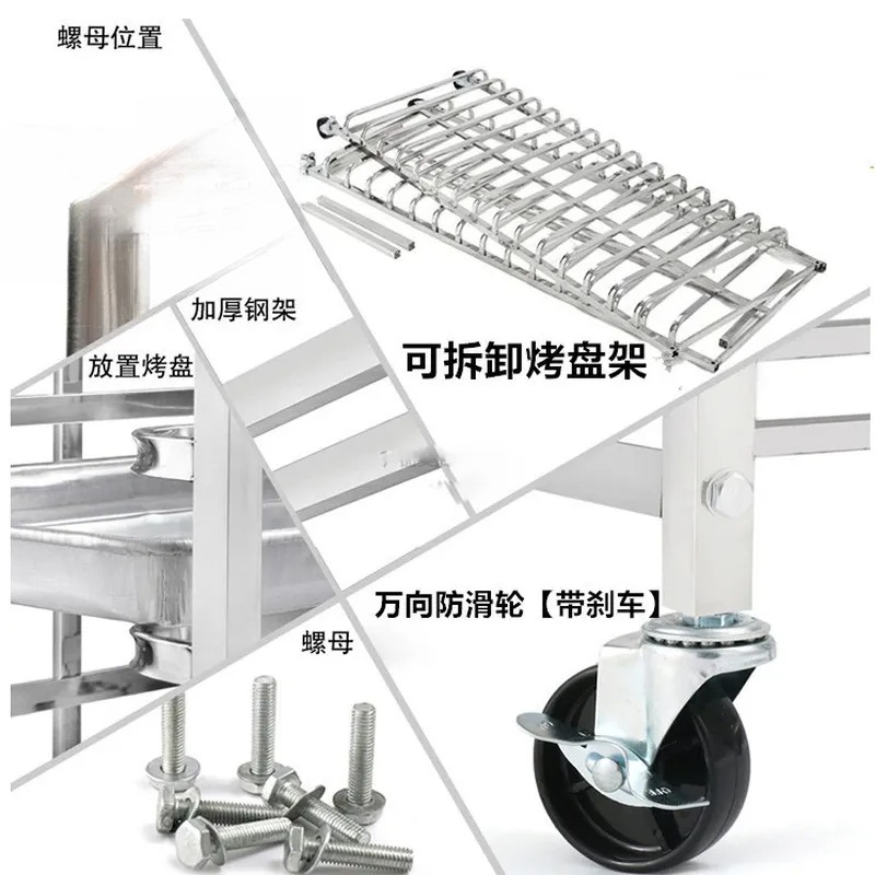 Stainless Steel Baking Tray Ra - Kitchen Baking Cart ulasan dan harga
