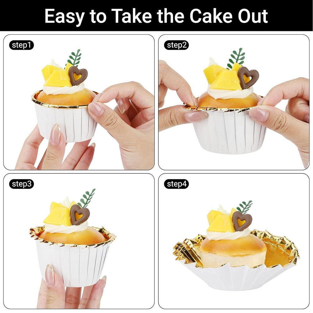 50 pcs Muffins Cup Paper Cupca - Kitchen Baking Products ulasan dan harga