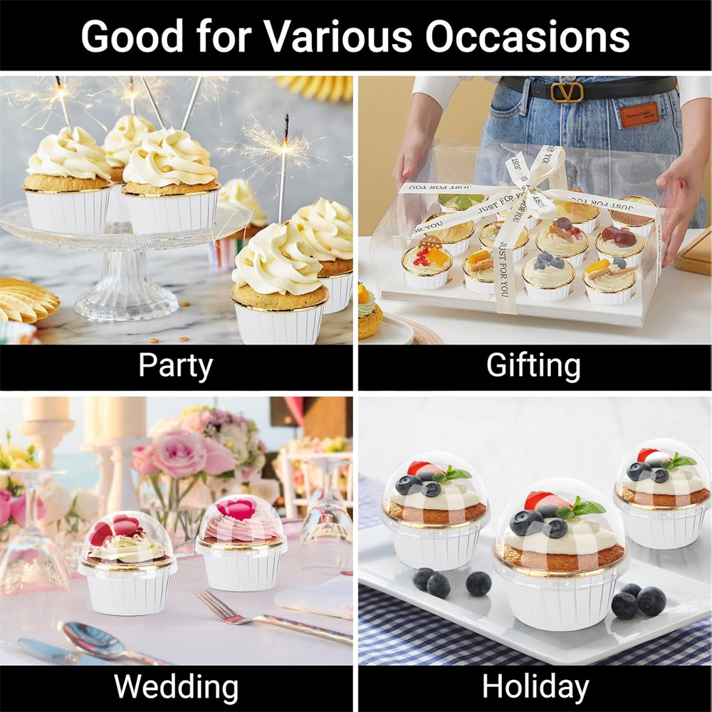50 pcs Muffins Cup Paper Cupca - Kitchen Baking Products ulasan dan harga