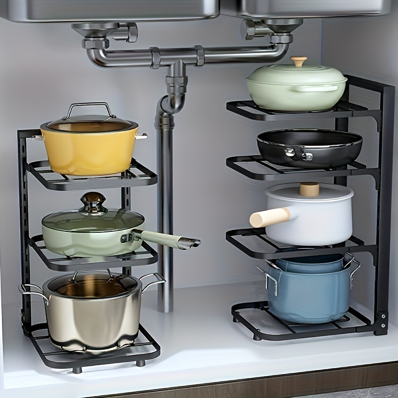 Adjustable Pot Rack Organizer, - Kitchen Baking Pan Organizer ulasan dan harga