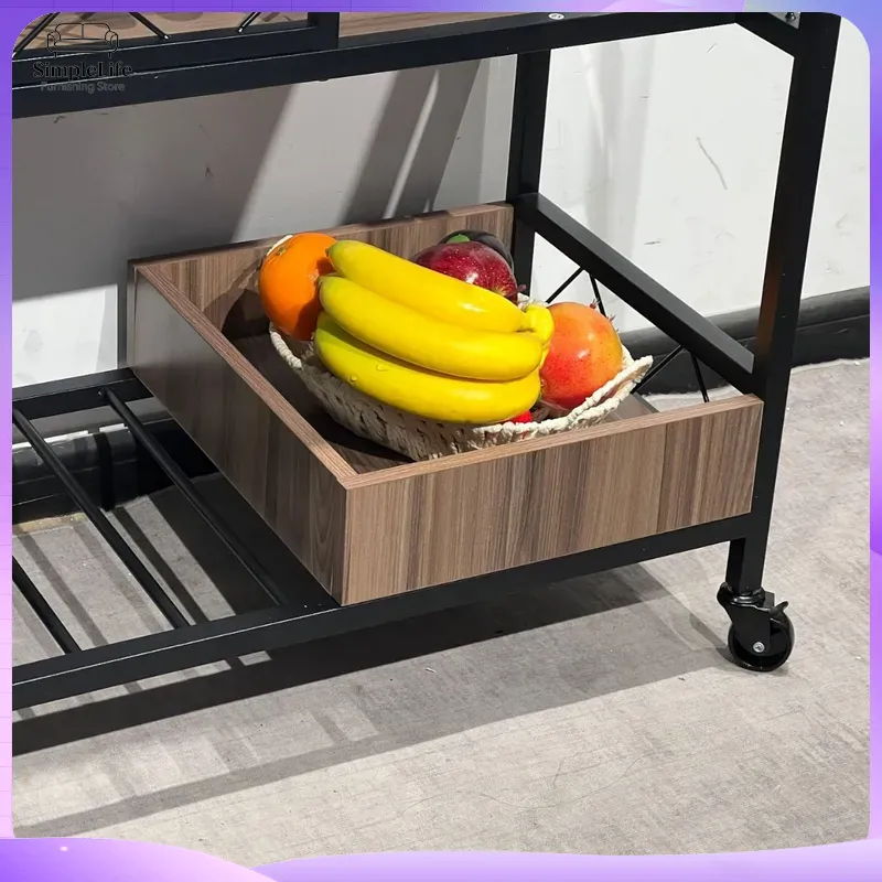 Multifunctional Kitchen Cart w - Kitchen Baking Cart ulasan dan harga