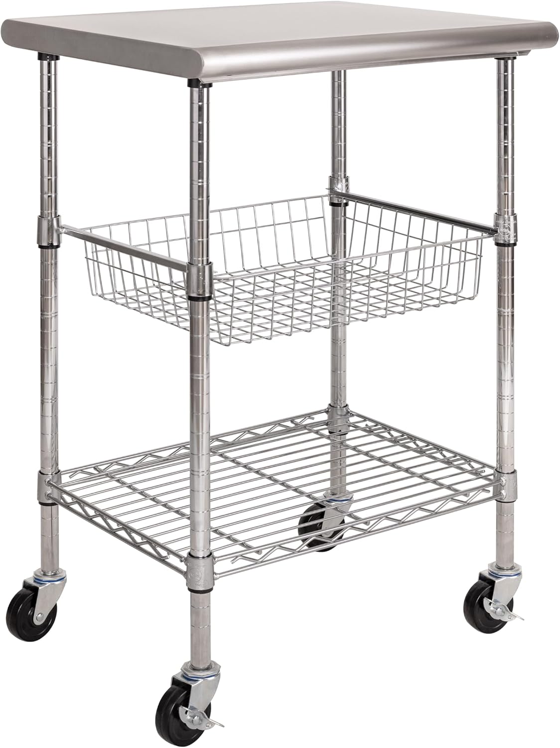 Stainless Steel Commercial Pre - Kitchen Baking Cart ulasan dan harga