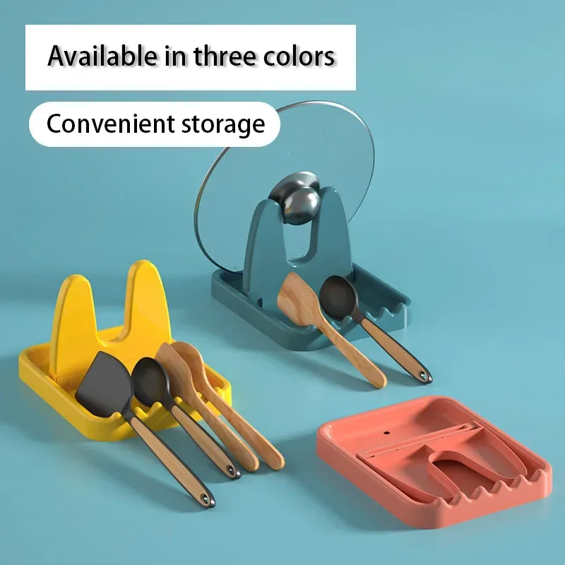 1pc Foldable Pot Lid Rack  Sta - Kitchen Baking Pan Organizer ulasan dan harga