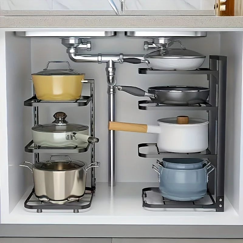 Adjustable Pot Rack Organizer, - Kitchen Baking Pan Organizer ulasan dan harga