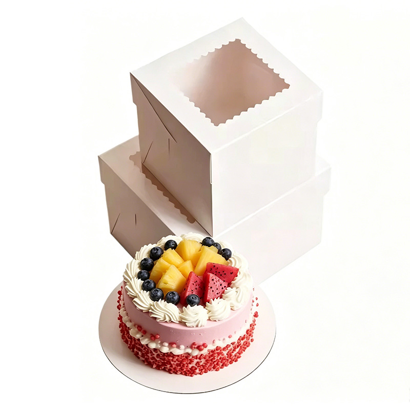 2/4/6PCS White Bakery Boxes wi - Kitchen Baking Tools ulasan dan harga