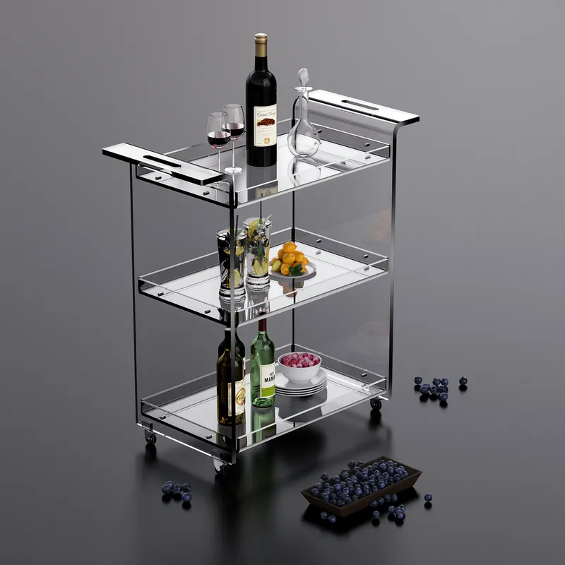 Modern 3-Tier Kitchen Cart wit - Kitchen Baking Cart ulasan dan harga