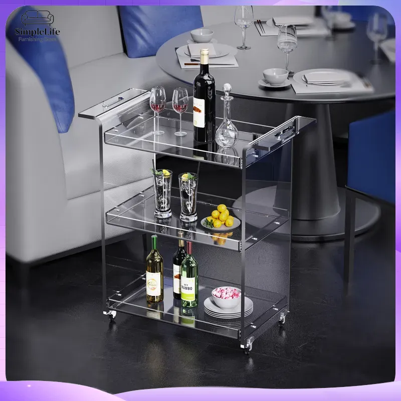 Modern 3-Tier Kitchen Cart wit - Kitchen Baking Cart ulasan dan harga