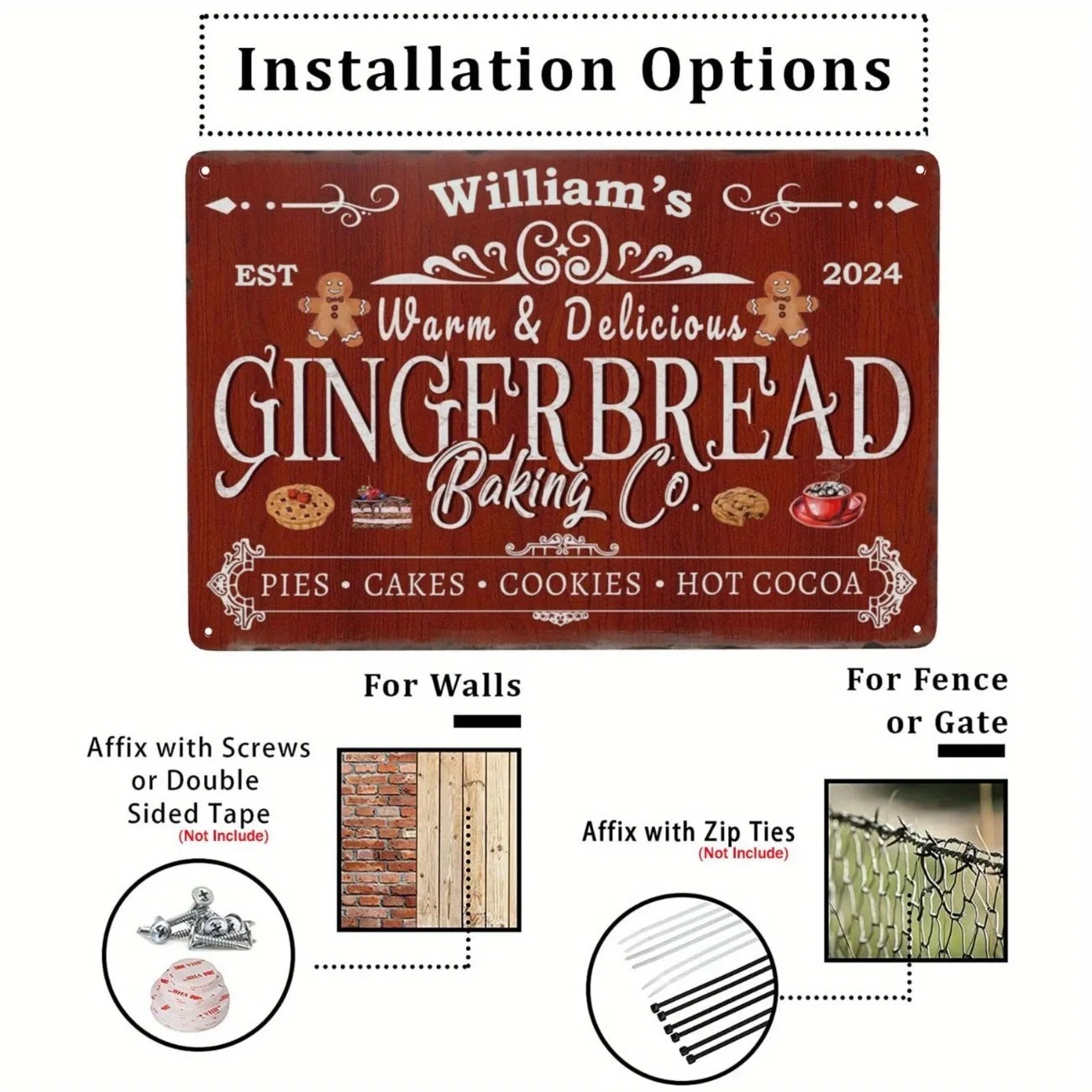 1pc Personalized Gingerbread B - Baking In Kitchen ulasan dan harga