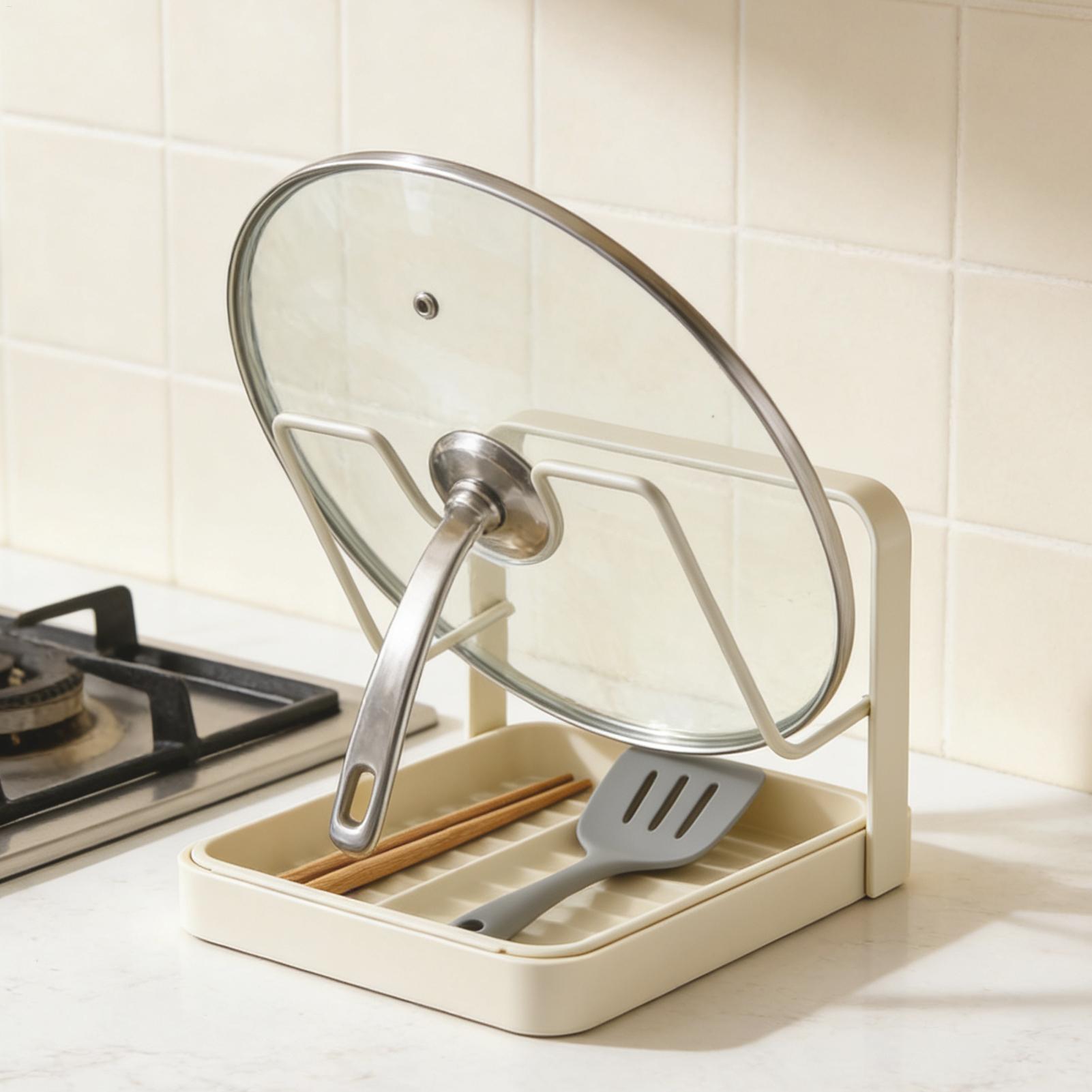Pot Lid Organizer Anti-Slip Ki - Kitchen Baking Pan Organizer ulasan dan harga