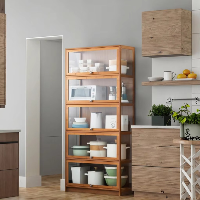 Kitchen cart mango wood adjust - Kitchen Baking Cart ulasan dan harga