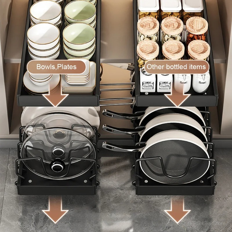 Hot SaleMultifunctional Pull-o - Kitchen Baking Pan Organizer ulasan dan harga