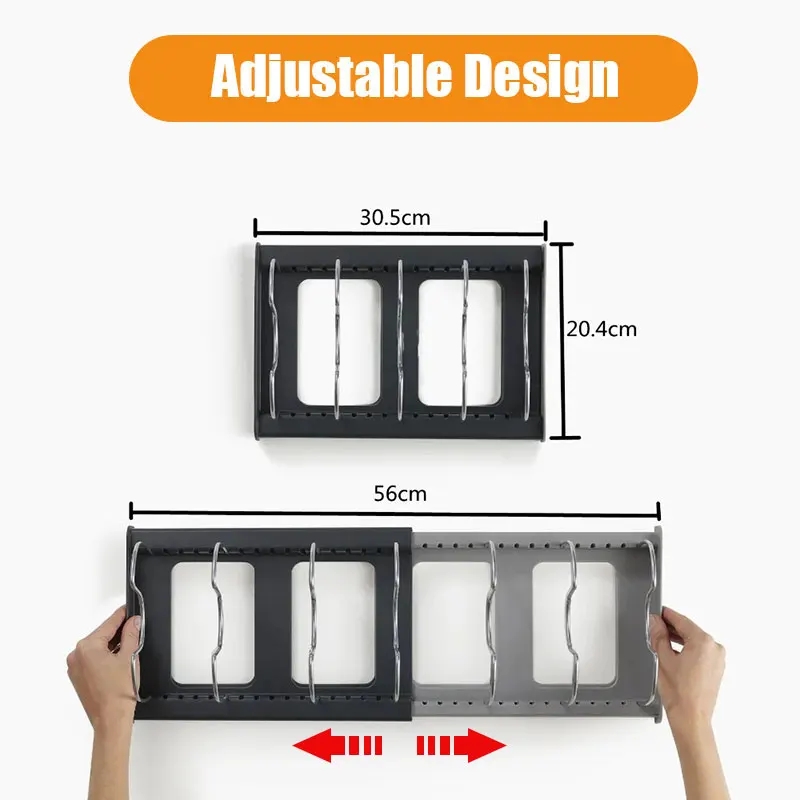 Expandable Stainless Steel Sto - Kitchen Baking Pan Organizer ulasan dan harga