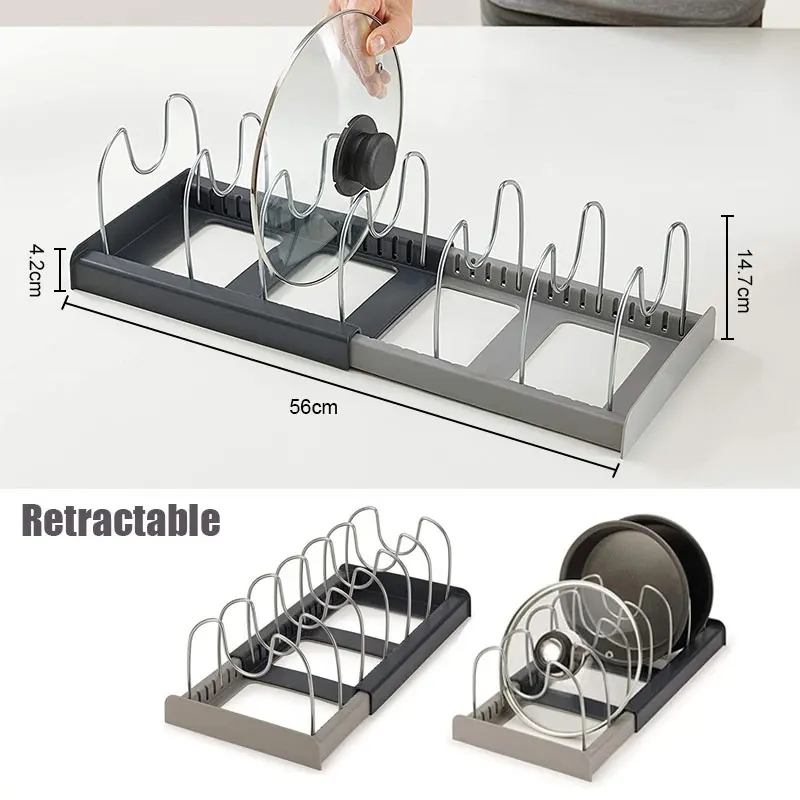 Expandable Stainless Steel Sto - Kitchen Baking Pan Organizer ulasan dan harga