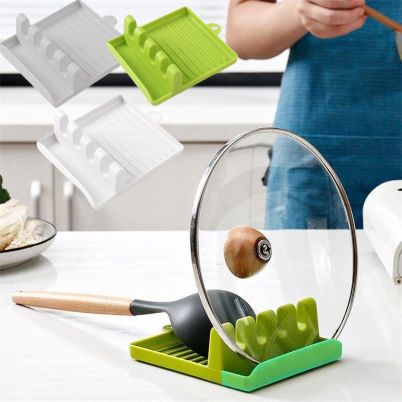New Green Pot Lid Rack Stand P - Kitchen Baking Pan Organizer ulasan dan harga
