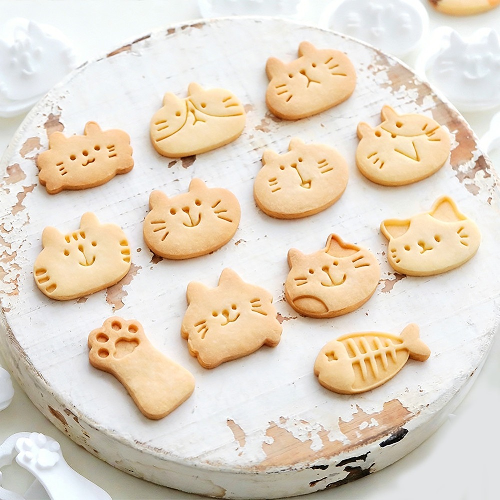 Cute Kitten DIY Stamp Cookie C - Kitchen Baking Products ulasan dan harga