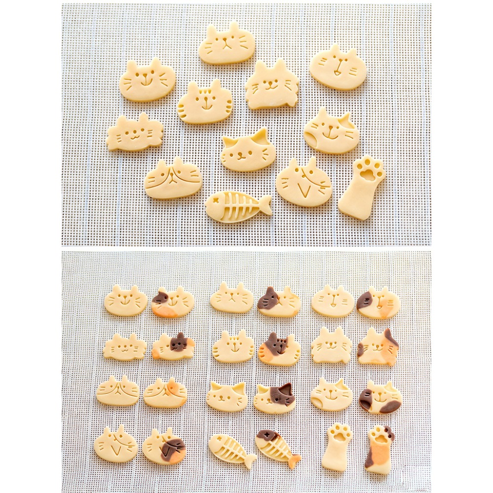 Cute Kitten DIY Stamp Cookie C - Kitchen Baking Products ulasan dan harga