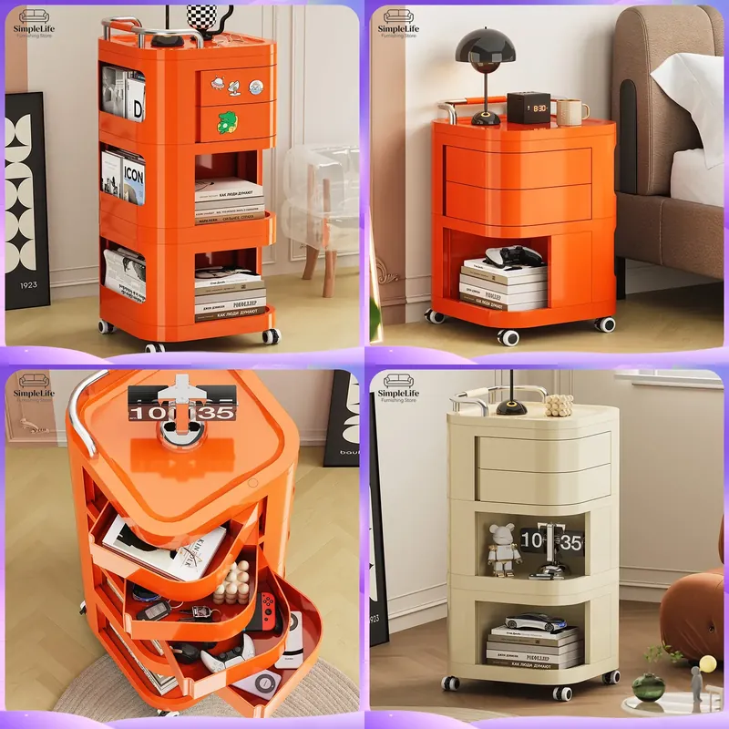 Kitchen Cart with Wheels Rolli - Kitchen Baking Cart ulasan dan harga