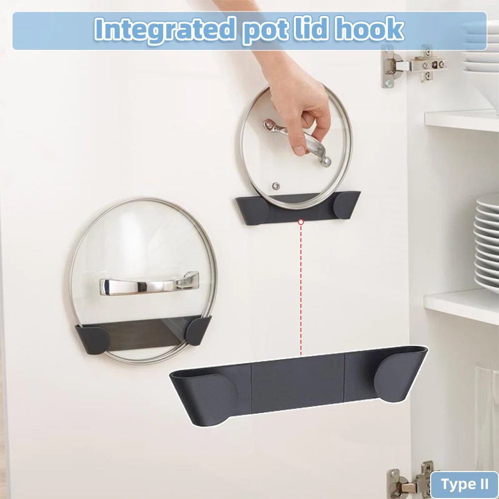 3 Pairs Self-Adhesive Pot Lid  - Kitchen Baking Pan Organizer ulasan dan harga