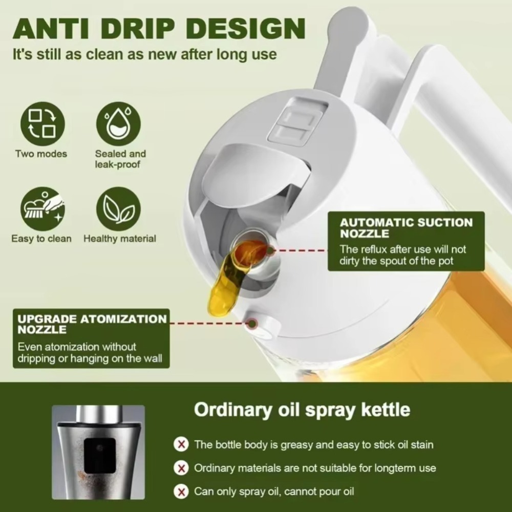 2in1 470ml Plastic Spray Oil S - Baking In Kitchen ulasan dan harga