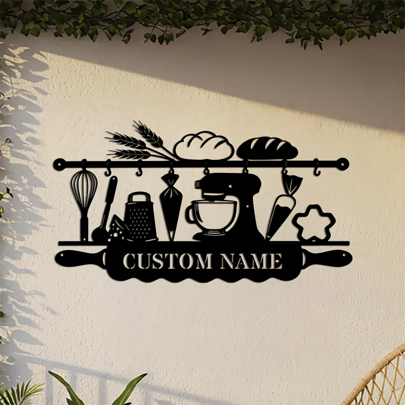 Personalized Kitchen Iron Wall - Baking In Kitchen ulasan dan harga