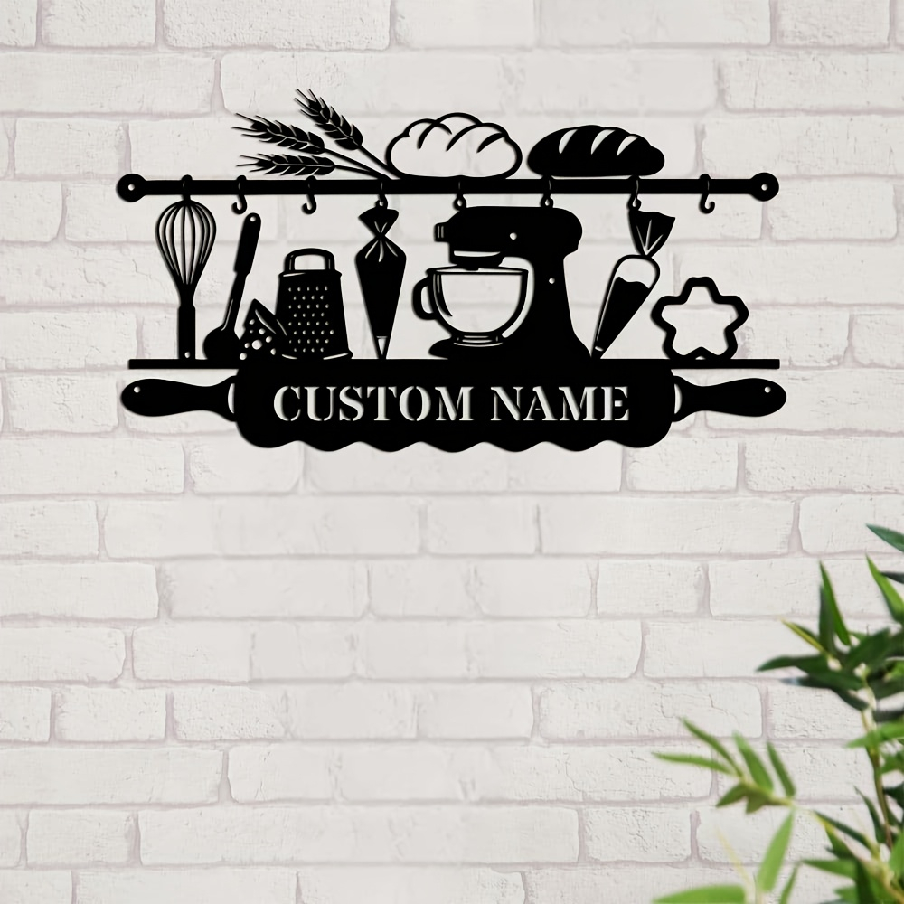 Personalized Kitchen Iron Wall - Baking In Kitchen ulasan dan harga