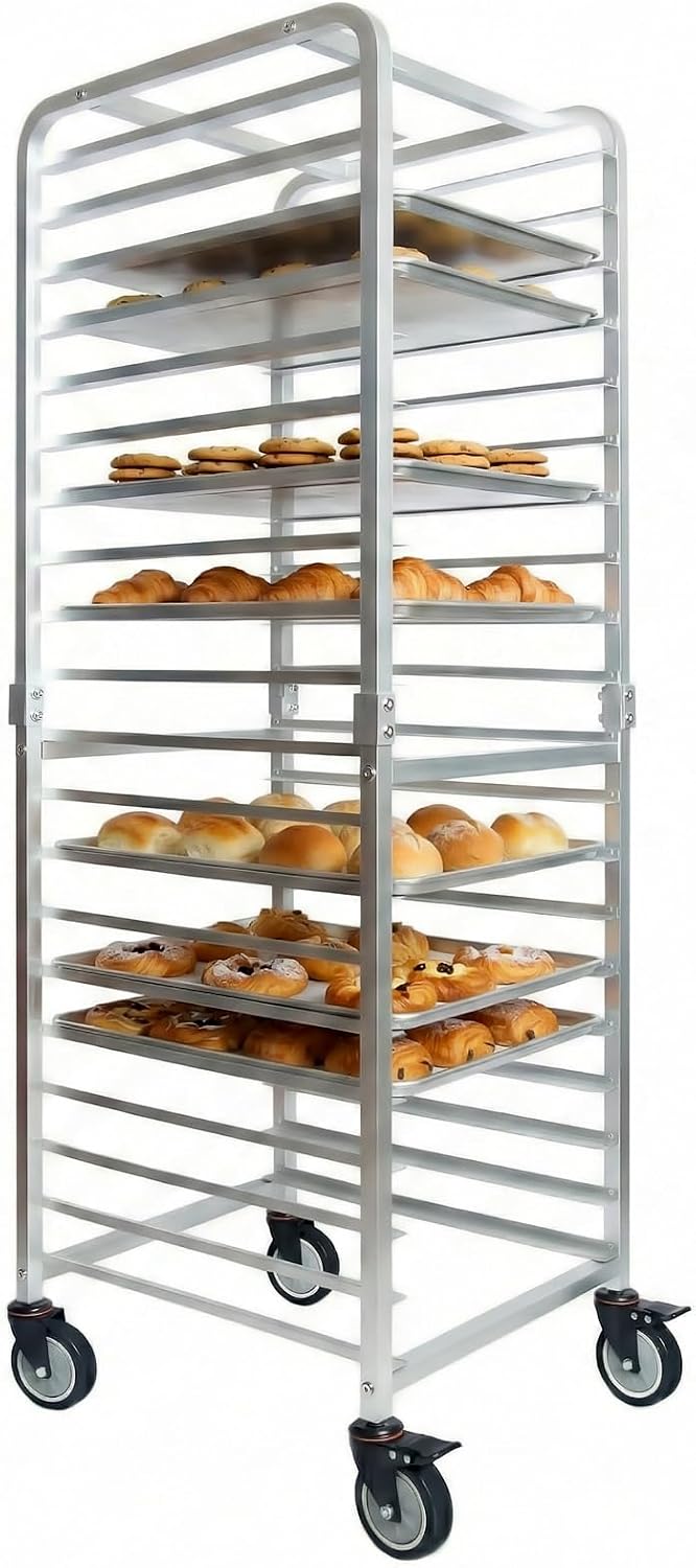 Commercial 20 Tier Stainless S - Kitchen Baking Pan Organizer ulasan dan harga