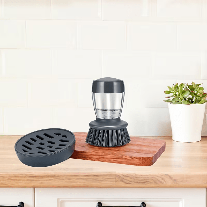 Dishwashing Brush With Soap Di - Kitchen Baking Pan Organizer ulasan dan harga