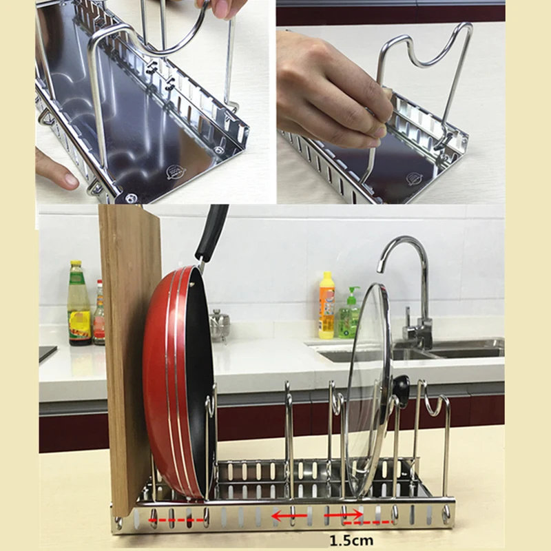 304 Stainless Steel Adjustable - Kitchen Baking Pan Organizer ulasan dan harga