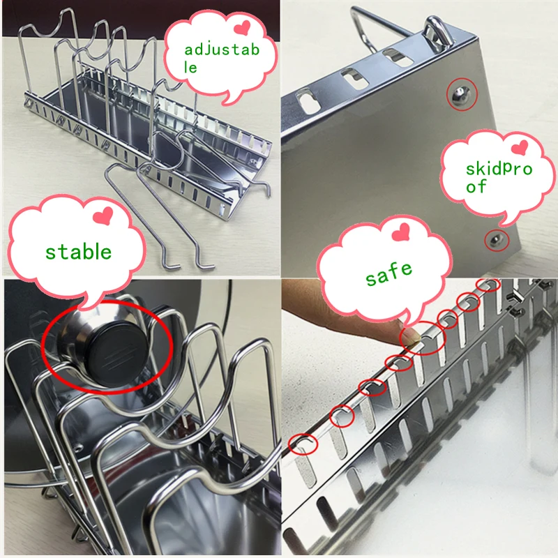 304 Stainless Steel Adjustable - Kitchen Baking Pan Organizer ulasan dan harga
