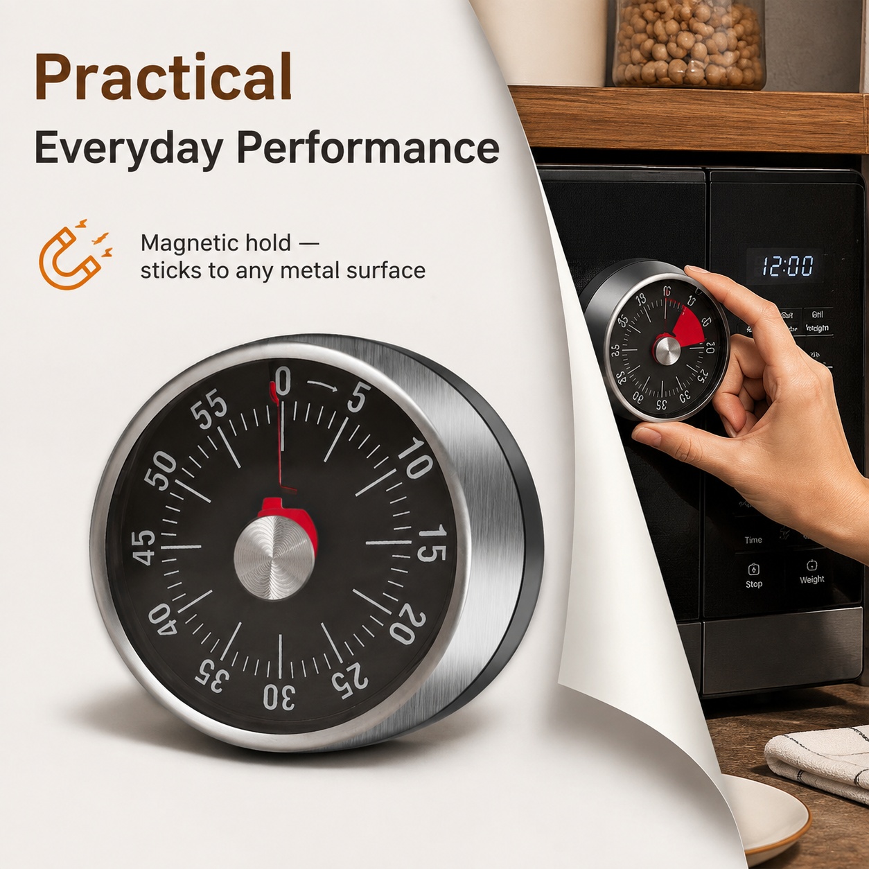 Visible Mechanical Timer, 60-M - Baking Kitchen Hourly ulasan dan harga