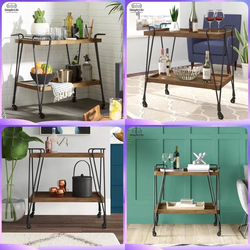 Kitchen Trolley with Wheels Ro - Kitchen Baking Cart ulasan dan harga
