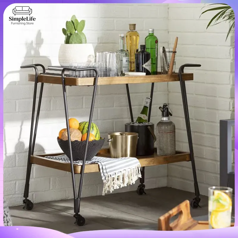 Kitchen Trolley with Wheels Ro - Kitchen Baking Cart ulasan dan harga